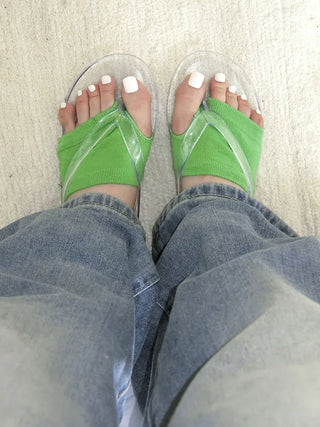 Flip-flop Toe Socks Color Basic Wide-hole Socks Toe Socks