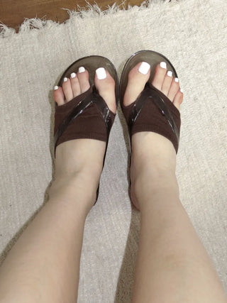 Flip-flop Toe Socks Color Basic Wide-hole Socks Toe Socks