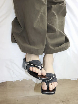 Flip-flop Toe Socks Color Basic Wide-hole Socks Toe Socks