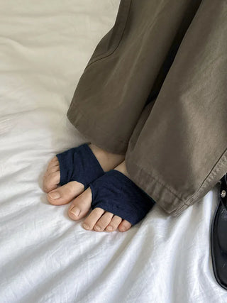 Flip-flop Toe Socks Color Basic Wide-hole Socks Toe Socks