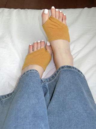 Flip-flop Toe Socks Color Basic Wide-hole Socks Toe Socks
