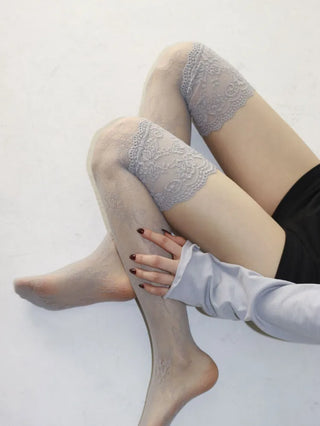 See-through Lace Mesh Pattern Knee Socks Tabi Stockings Socks Collection
