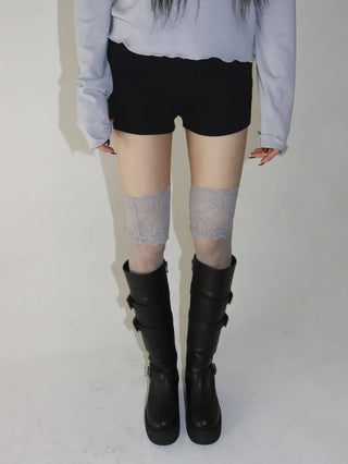 See-through Lace Mesh Pattern Knee Socks Tabi Stockings Socks Collection