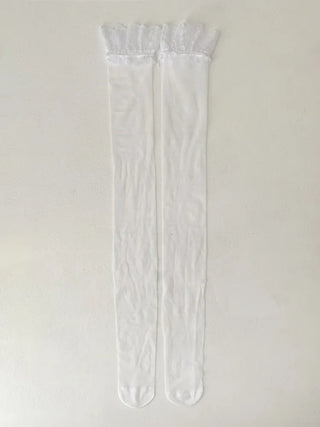 See-through Lace Mesh Pattern Knee Socks Tabi Stockings Socks Collection