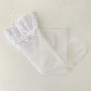 See-through Lace Mesh Pattern Knee Socks Tabi Stockings Socks Collection
