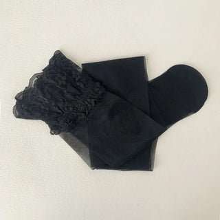 See-through Lace Mesh Pattern Knee Socks Tabi Stockings Socks Collection