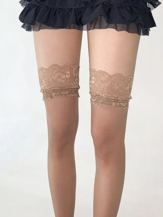 See-through Lace Mesh Pattern Knee Socks Tabi Stockings Socks Collection