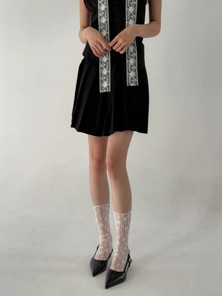 See-through Lace Mesh Pattern Knee Socks Tabi Stockings Socks Collection