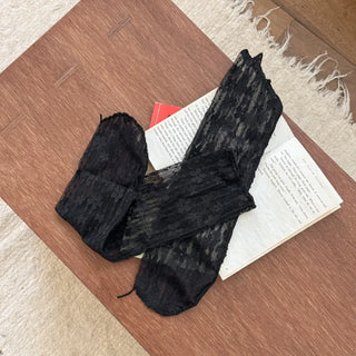 See-through Lace Mesh Pattern Knee Socks Tabi Stockings Socks Collection