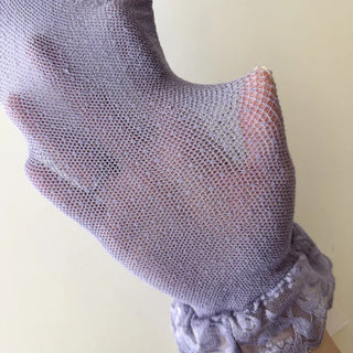 See-through Lace Mesh Pattern Knee Socks Tabi Stockings Socks Collection