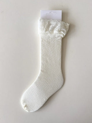 See-through Lace Mesh Pattern Knee Socks Tabi Stockings Socks Collection