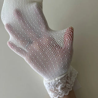 See-through Lace Mesh Pattern Knee Socks Tabi Stockings Socks Collection