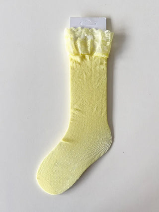 See-through Lace Mesh Pattern Knee Socks Tabi Stockings Socks Collection