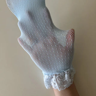 See-through Lace Mesh Pattern Knee Socks Tabi Stockings Socks Collection