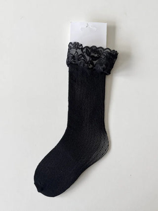 See-through Lace Mesh Pattern Knee Socks Tabi Stockings Socks Collection