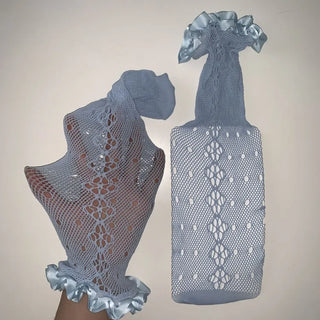 See-through Lace Mesh Pattern Knee Socks Tabi Stockings Socks Collection