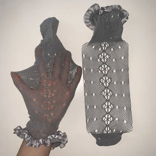 See-through Lace Mesh Pattern Knee Socks Tabi Stockings Socks Collection