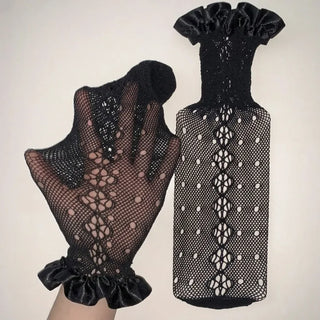 See-through Lace Mesh Pattern Knee Socks Tabi Stockings Socks Collection