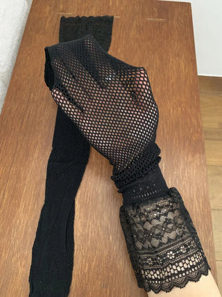 See-through Lace Mesh Pattern Knee Socks Tabi Stockings Socks Collection