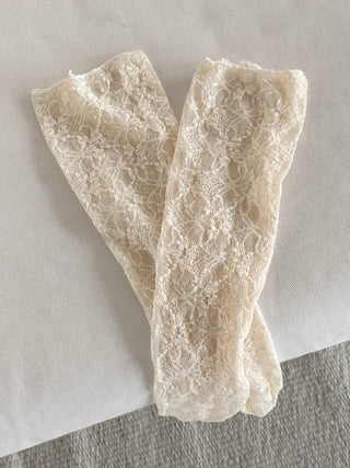 See-through Lace Mesh Pattern Knee Socks Tabi Stockings Socks Collection