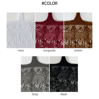 See-through Lace Mesh Pattern Knee Socks Tabi Stockings Socks Collection