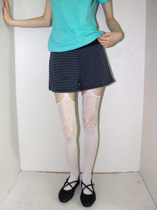 See-through Lace Mesh Pattern Knee Socks Tabi Stockings Socks Collection