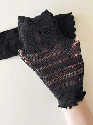 See-through Lace Mesh Pattern Knee Socks Tabi Stockings Socks Collection