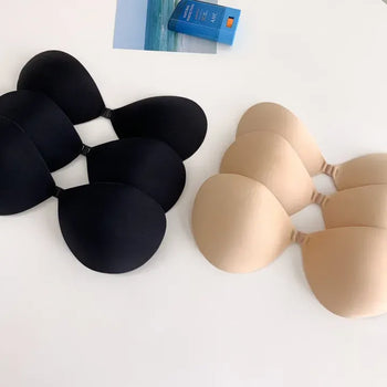 Slim, Close-fitting Silicone Strapless Nude Bra, Cleavage Volume Up Bra,