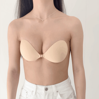 Slim, Close-fitting Silicone Strapless Nude Bra, Cleavage Volume Up Bra,
