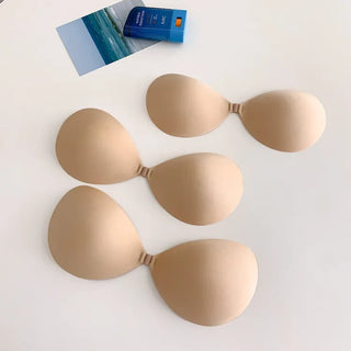 Slim, Close-fitting Silicone Strapless Nude Bra, Cleavage Volume Up Bra,