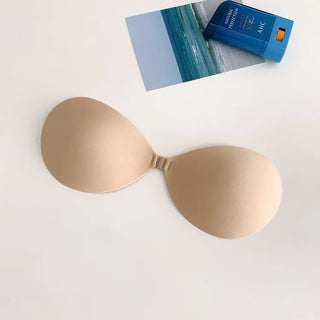 Slim, Close-fitting Silicone Strapless Nude Bra, Cleavage Volume Up Bra,
