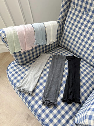 Wavy Cozy Slim Ribbed Leg Warmers Summer Leg Warmers
