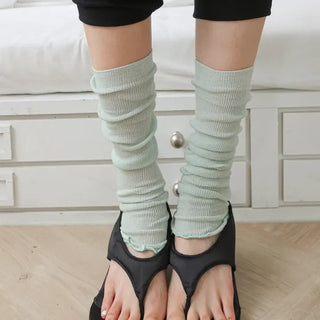 Wavy Cozy Slim Ribbed Leg Warmers Summer Leg Warmers
