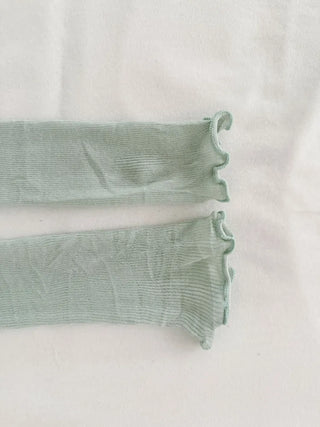 Wavy Cozy Slim Ribbed Leg Warmers Summer Leg Warmers