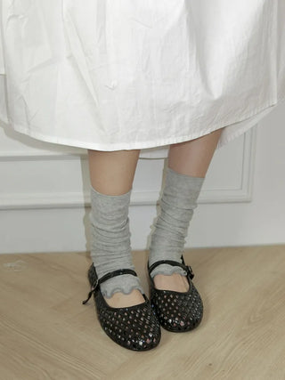Wavy Cozy Slim Ribbed Leg Warmers Summer Leg Warmers
