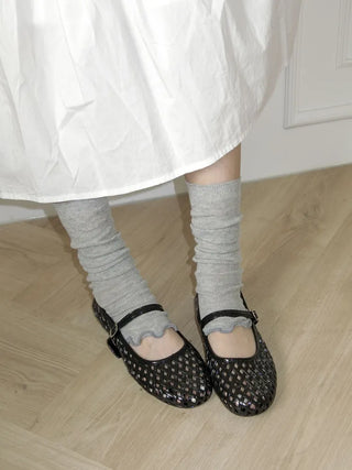 Wavy Cozy Slim Ribbed Leg Warmers Summer Leg Warmers