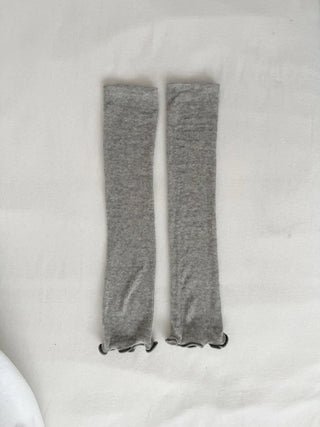 Wavy Cozy Slim Ribbed Leg Warmers Summer Leg Warmers