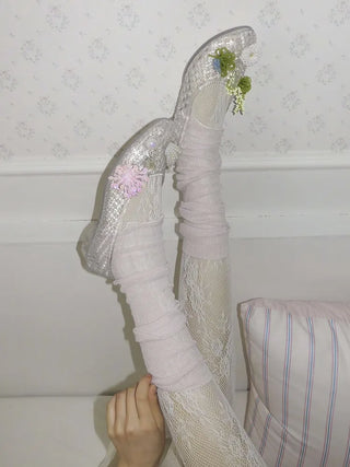 Wavy Cozy Slim Ribbed Leg Warmers Summer Leg Warmers