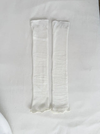 Wavy Cozy Slim Ribbed Leg Warmers Summer Leg Warmers