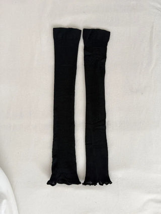 Wavy Cozy Slim Ribbed Leg Warmers Summer Leg Warmers