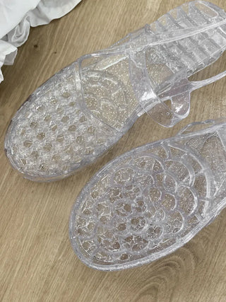 Summer Jelly Shoes, Transparent Flip-flops, Jelly Decor, Mary Jane Flats, Swim Mesh, Summer Slippers, Shoe Collection