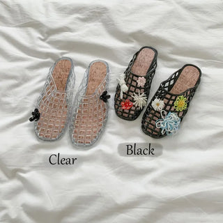 Summer Jelly Shoes, Transparent Flip-flops, Jelly Decor, Mary Jane Flats, Swim Mesh, Summer Slippers, Shoe Collection