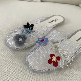 Summer Jelly Shoes, Transparent Flip-flops, Jelly Decor, Mary Jane Flats, Swim Mesh, Summer Slippers, Shoe Collection