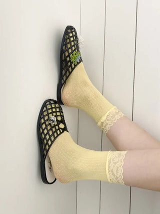 Summer Jelly Shoes, Transparent Flip-flops, Jelly Decor, Mary Jane Flats, Swim Mesh, Summer Slippers, Shoe Collection