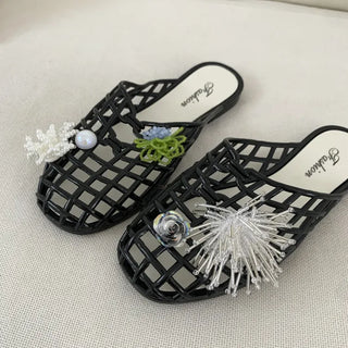 Summer Jelly Shoes, Transparent Flip-flops, Jelly Decor, Mary Jane Flats, Swim Mesh, Summer Slippers, Shoe Collection