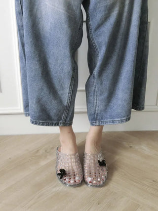 Summer Jelly Shoes, Transparent Flip-flops, Jelly Decor, Mary Jane Flats, Swim Mesh, Summer Slippers, Shoe Collection