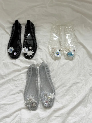 Summer Jelly Shoes, Transparent Flip-flops, Jelly Decor, Mary Jane Flats, Swim Mesh, Summer Slippers, Shoe Collection