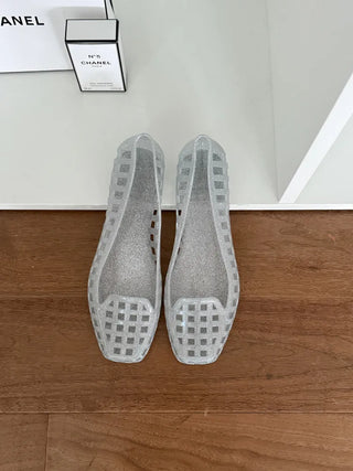 Summer Jelly Shoes, Transparent Flip-flops, Jelly Decor, Mary Jane Flats, Swim Mesh, Summer Slippers, Shoe Collection