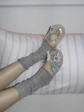Summer Jelly Shoes, Transparent Flip-flops, Jelly Decor, Mary Jane Flats, Swim Mesh, Summer Slippers, Shoe Collection