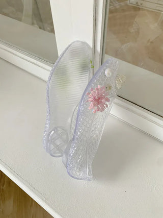 Summer Jelly Shoes, Transparent Flip-flops, Jelly Decor, Mary Jane Flats, Swim Mesh, Summer Slippers, Shoe Collection